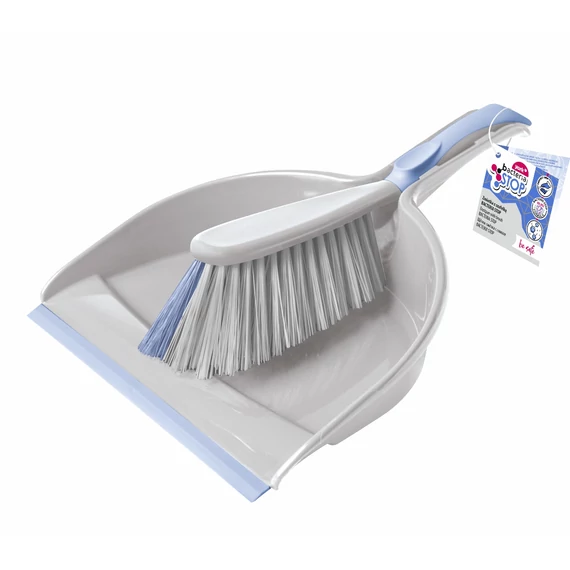 York PL 062070 Szemeteslapát gumi éllel + kefe 23x10x33cm BACTERIA STOP